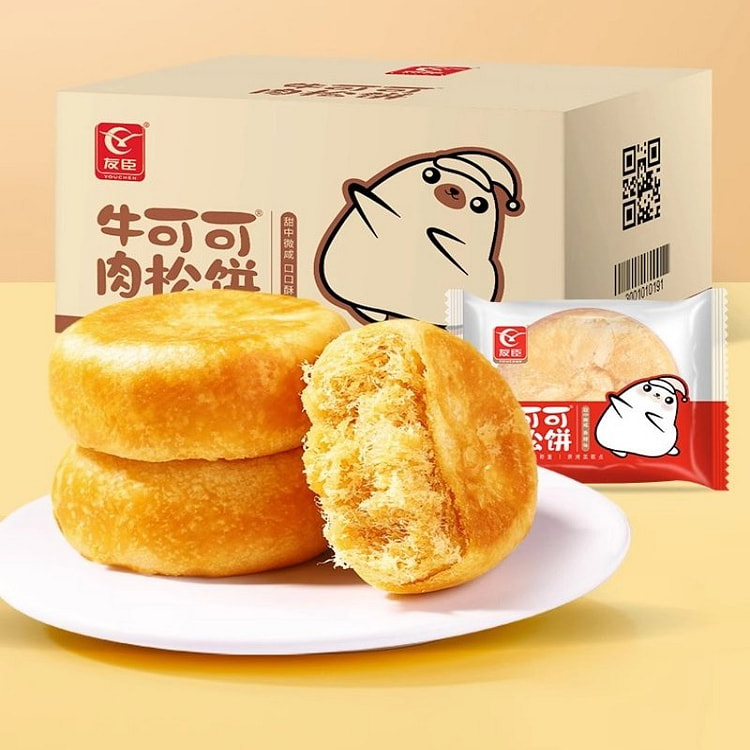 友臣肉松饼500g原味营养健康糕点心早餐面包