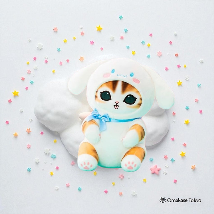 Nyanko Collaboration Big Plush Mascot-Cinnamo Nyan 300 g