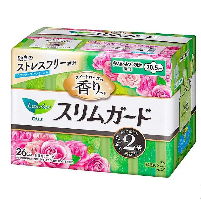 纤薄护翼日用卫生巾 [26片] 1 盒