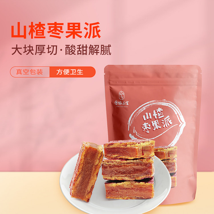 枣粮先生山楂枣仁派205g*2袋