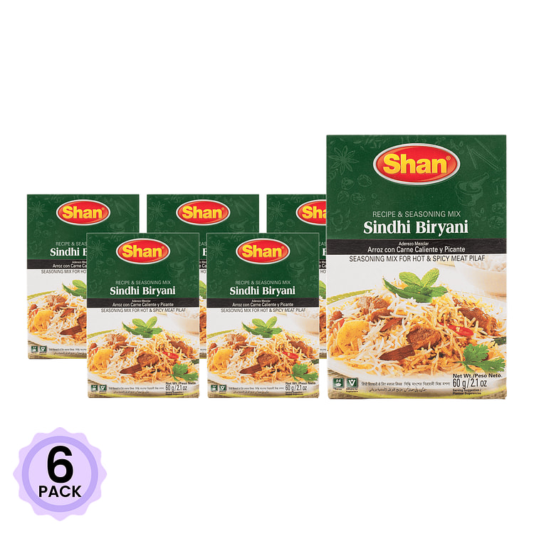 Shan 混合调味料(Sindhi Biryani) 2.1 盎司*6 包