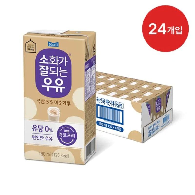 (Bundle) Maeil Easily Digestible Milk 5-Grain 190 ml