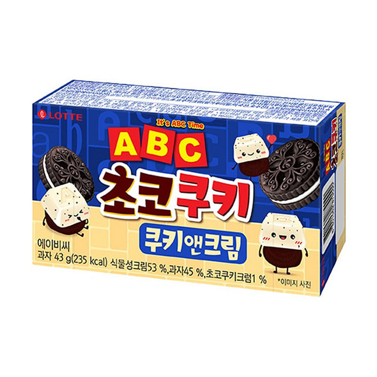 Bánh quy kem bảng chữ cái Lotte ABC 50g