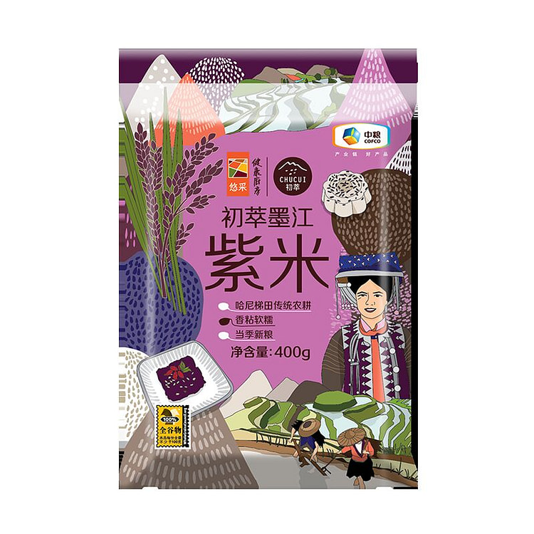 中粮初萃 墨江紫米400g*1袋