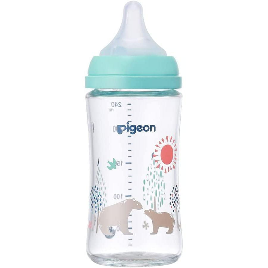 PIGEON Heat-resistant glass baby bottle 240ml Bear 1 개