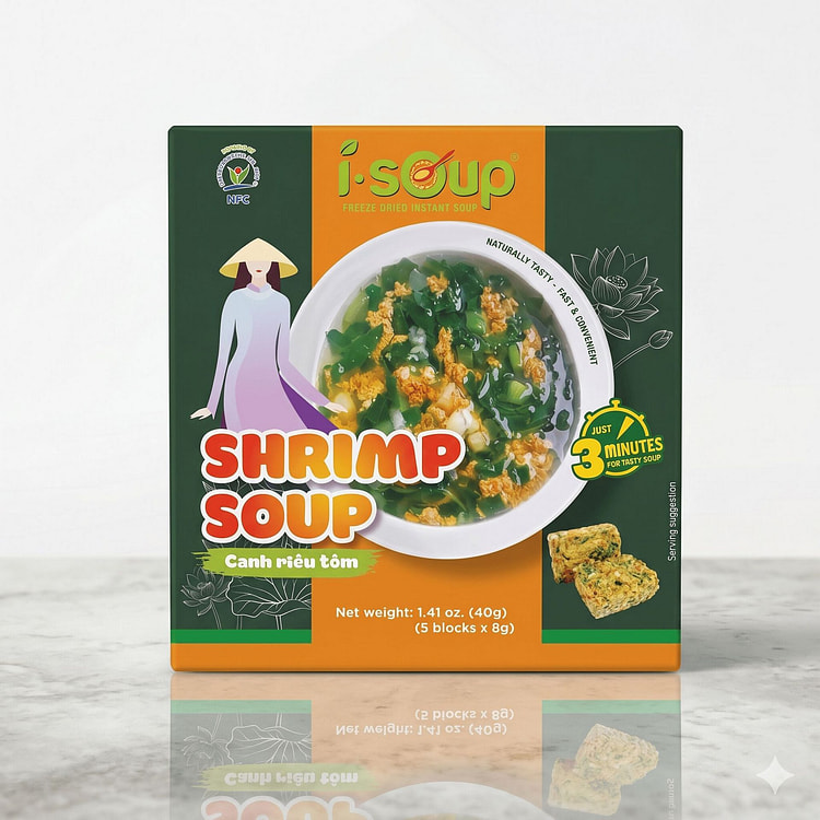 ISoup Shrimp Soup 40g 1 box