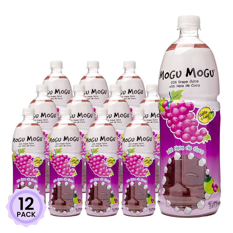 Mogu Mogu Grapes Nata de Coco 33.8 oz*12 pack