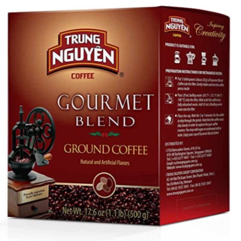 Trung Nguyen Gourmet Blend Coffee 17.6oz Box 528 g