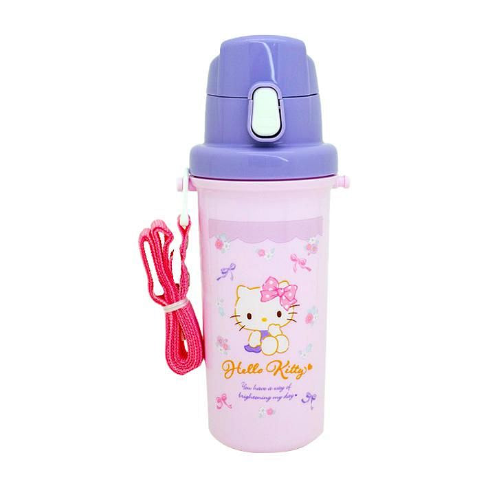 OSK 凯蒂猫 弹盖直饮水瓶 丝带图案 600ml 1 个