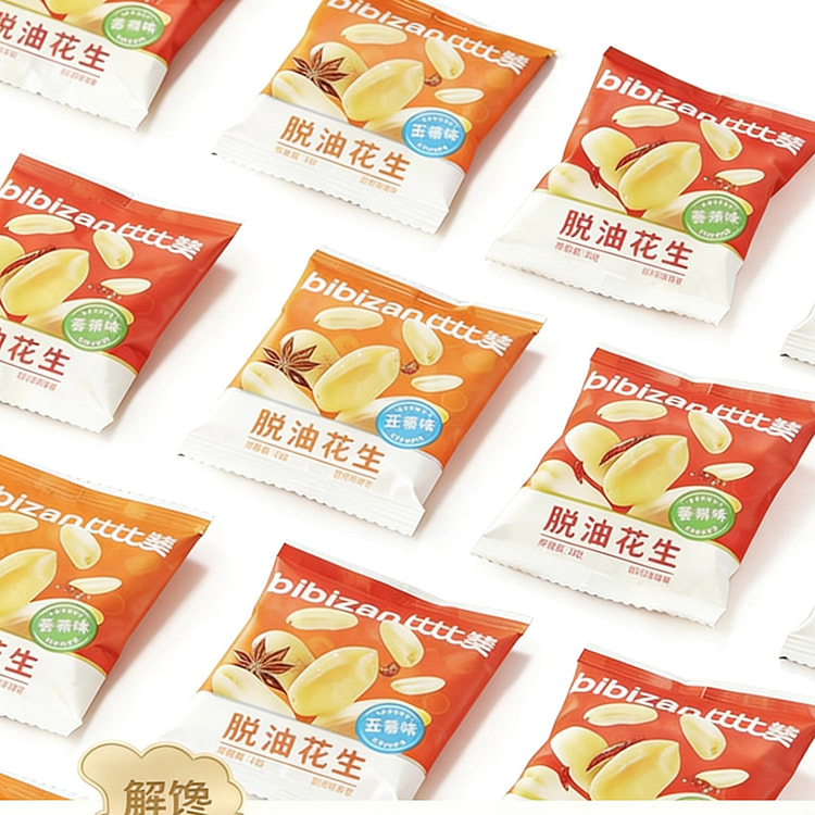 比比赞  脱油五香花生米  10包 150 克