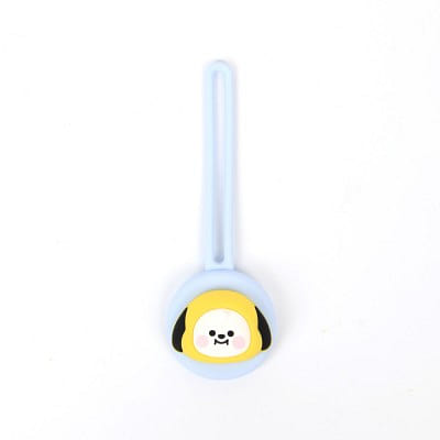 BT21 Little Buddy AirTag Cover Case with All in One Silicon Strap CHIMMY 4 oz