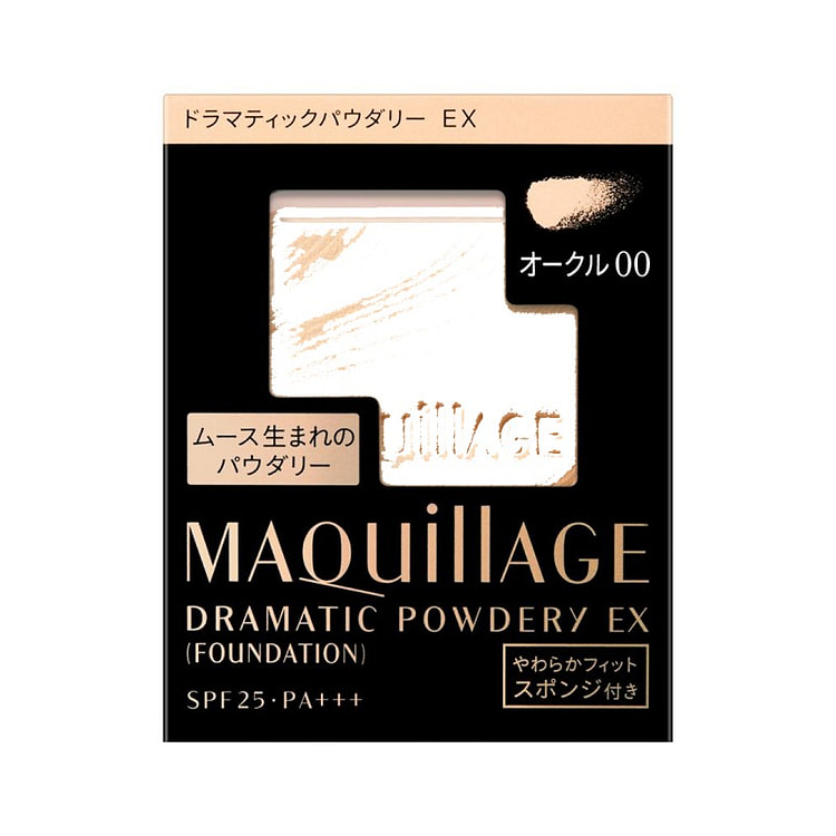 MAQUILLAGE心机 星魅轻羽粉饼 控油定妆遮瑕 SPF25 PA+++【OC00粉芯替换装没有粉盒】