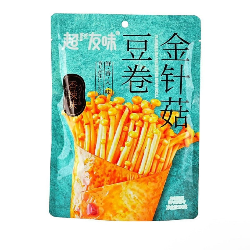 超友味 金针菇豆卷 香辣味 100 克