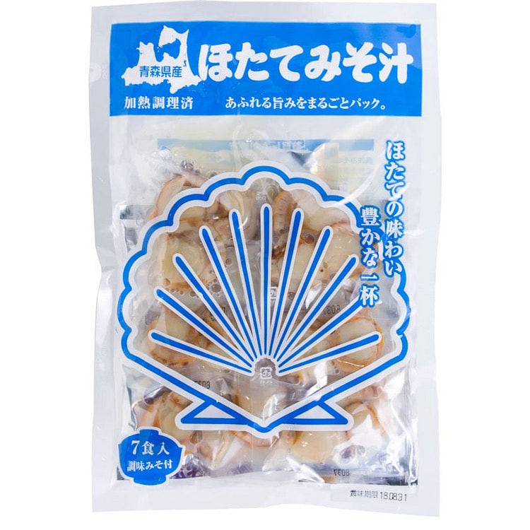 Shijimichan Honpo Scallop Miso Soup 7 Servings 1 each