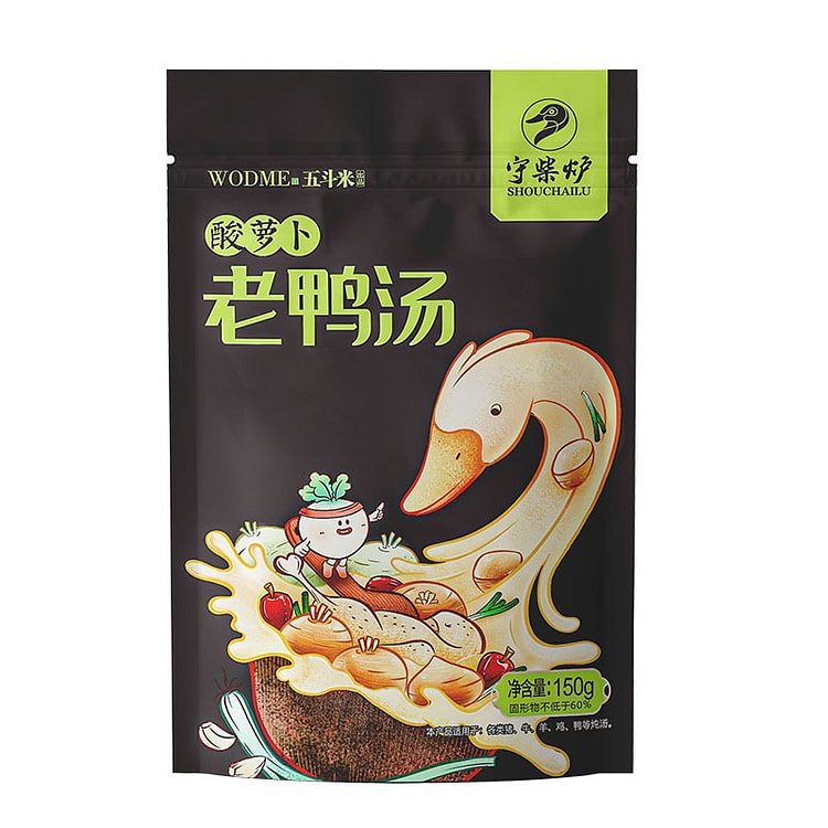 【品牌授权】守财炉 酸萝卜老鸭汤炖料1袋 150 克