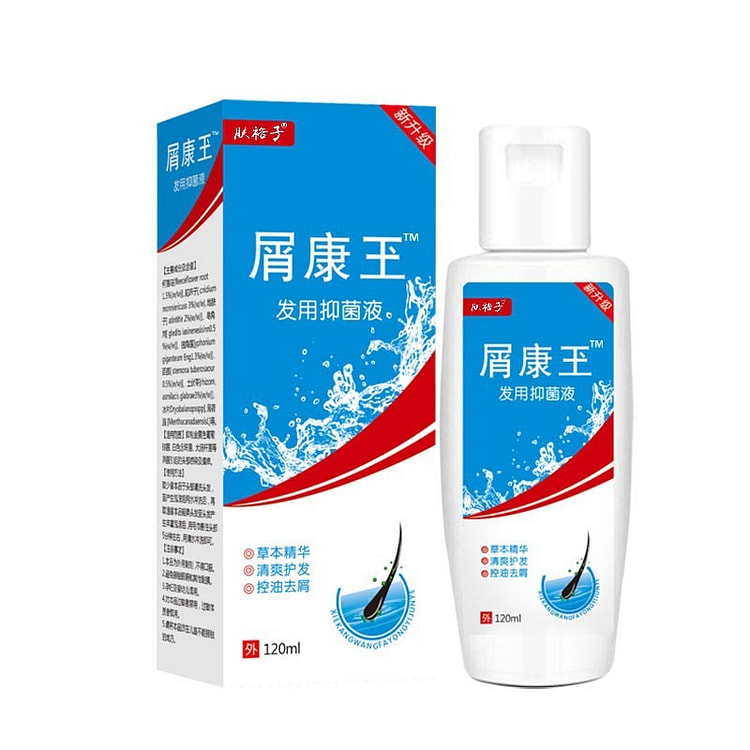 屑康王  止痒去屑头皮油螨修护洗发膏洗发水清爽头油净螨头藓头痒白   120ml/瓶