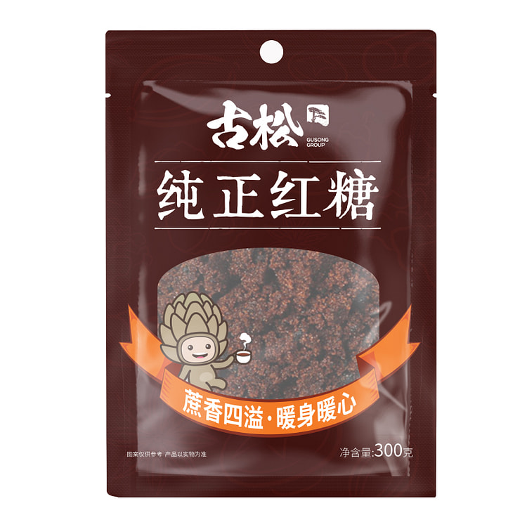 古松 调味烘焙纯正红糖甘蔗糖饮300g*1袋