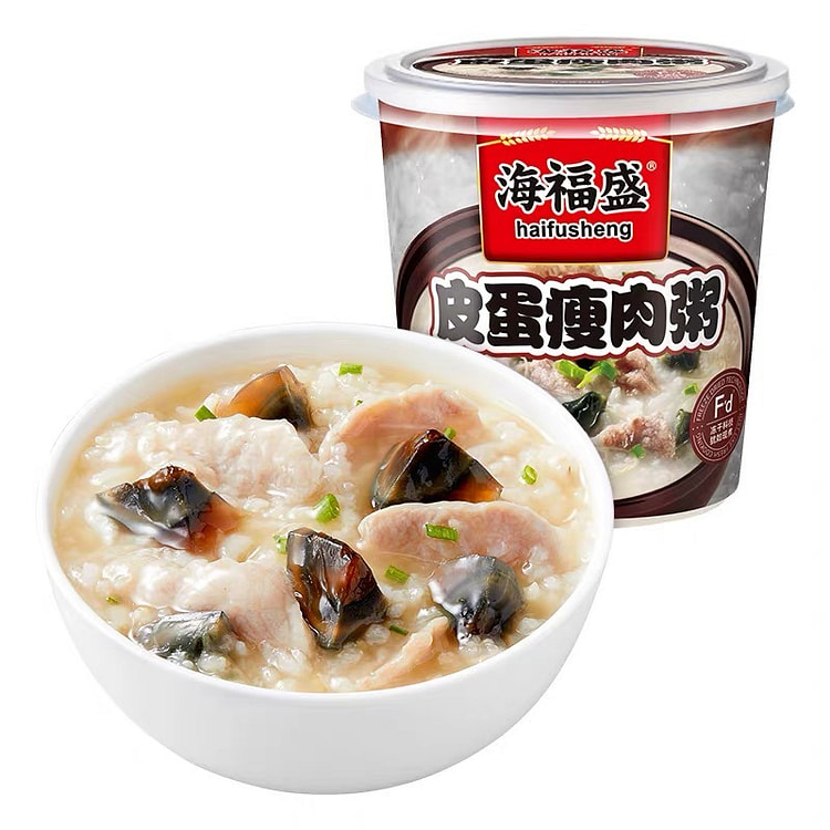 【海福盛】皮蛋瘦禸粥 早餐速食粥 方便早饭夜宵营养冻干粥 1杯