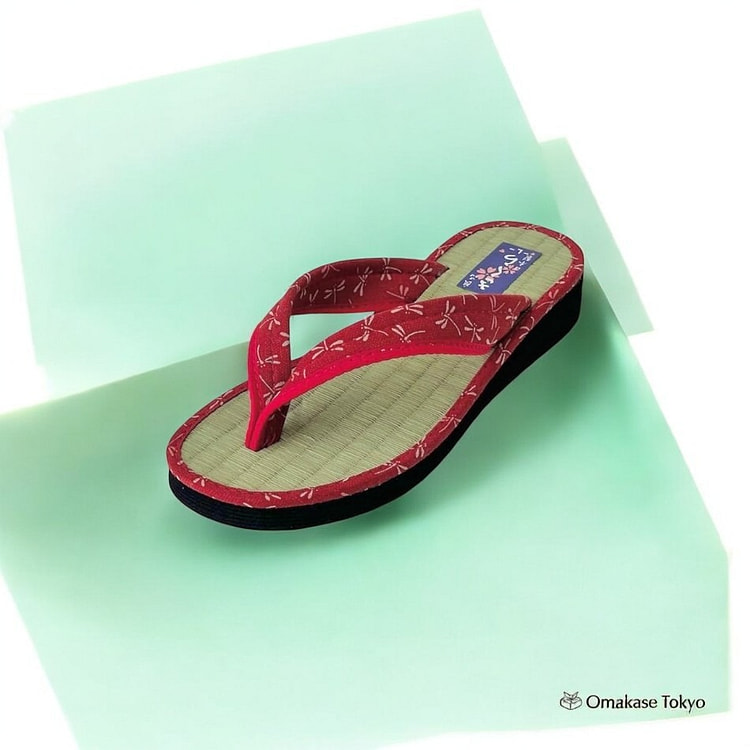 Daimyo Shokai Tatami Folding Sandals 3560 Red-L 200 g
