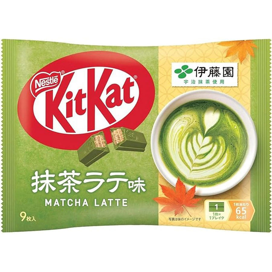 雀巢 KITKAT夹心威化 伊藤园抹茶拿铁9枚/ 1 个