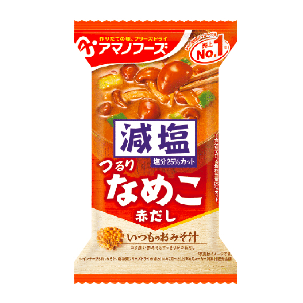 Amano Foods Low Salt Nameko Soup Red Dashi 1 count