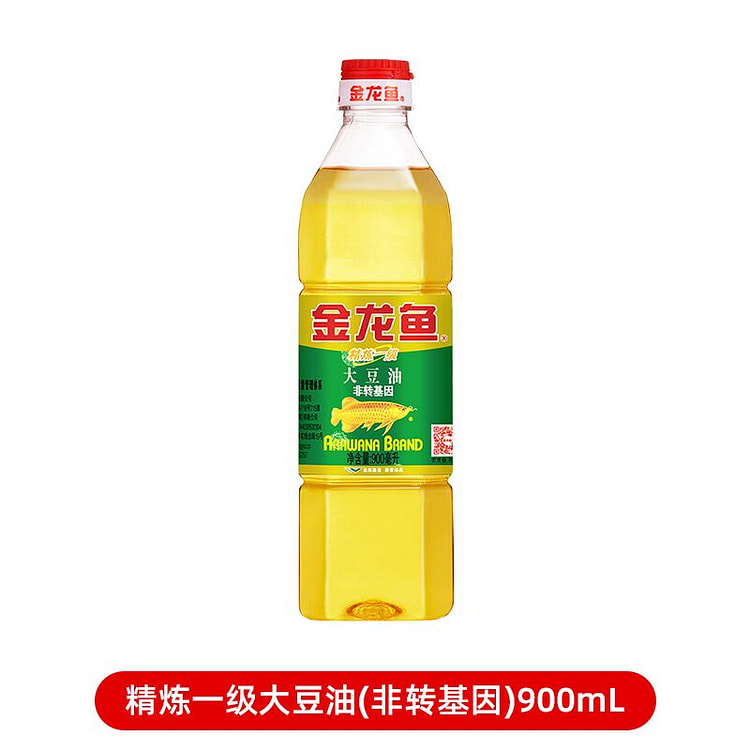 金龙鱼精炼一级大豆油900g*1瓶