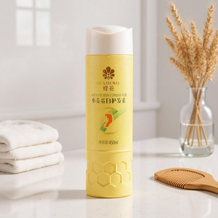 蜂花 小麦蛋白柔顺营养护发素 450ml 1 份