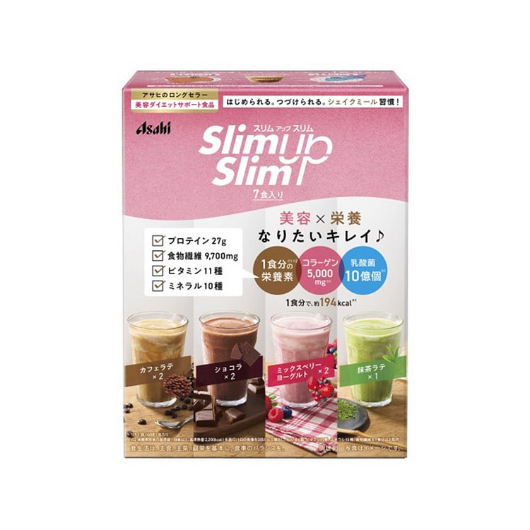 Asahi 4 flavors meal replacement shake 7 packs