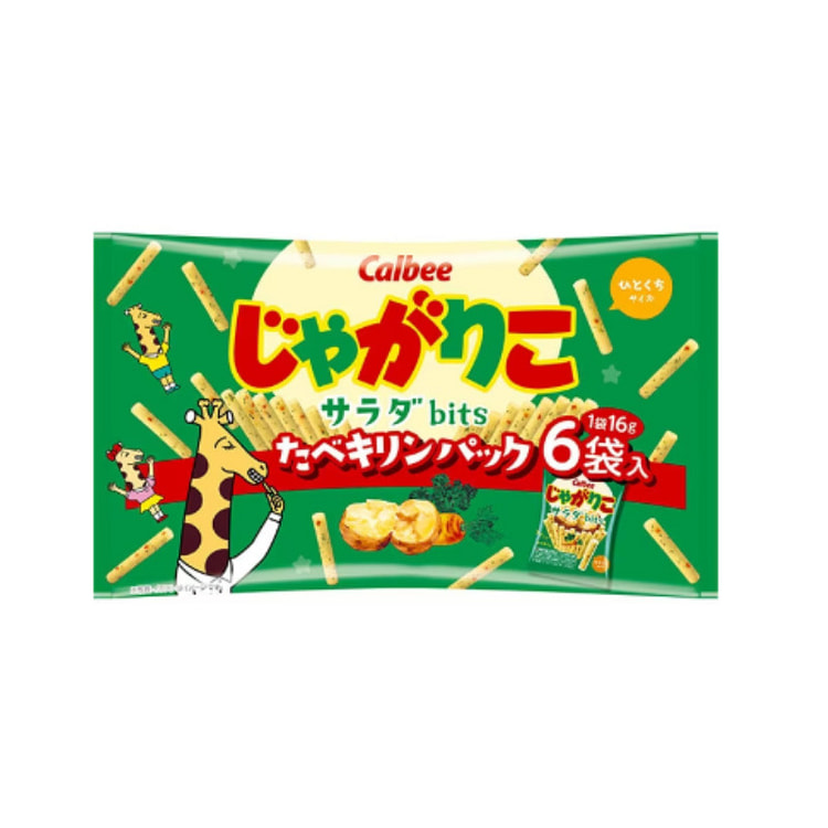 Calbee Jagarico Salad Bits Tabe-Kirin Pack 96g