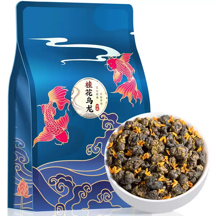 桂花乌龙茶浓香型窨制桂花茶高山新茶乌龙茶叶500g