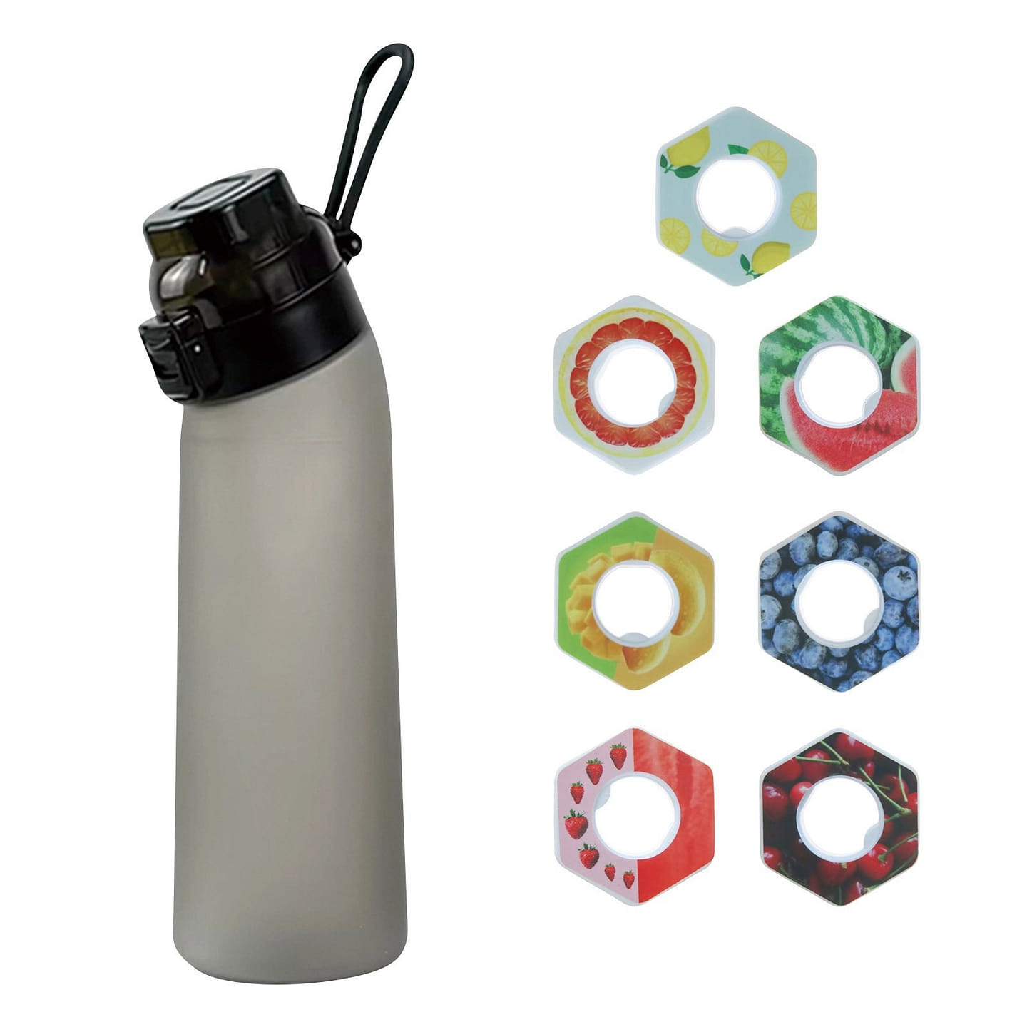 water bottle with flavor pods (22oz) Flavored water bottle Tritan -7 flavor pods 1 each