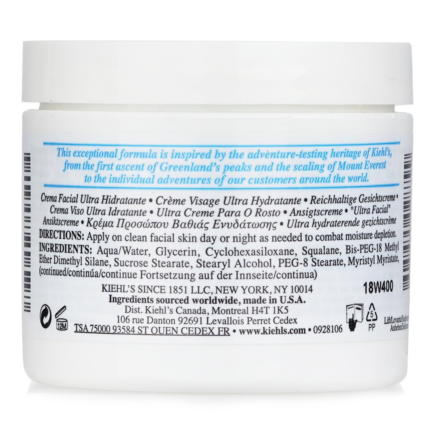Kiehl's Ultra Facial Cream 125ml/4.2oz - Weee!