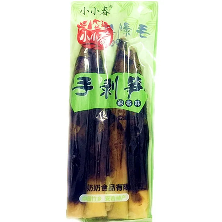 淘滋源新鲜手剥笋开袋即食泡椒酸脆竹笋尖*1袋