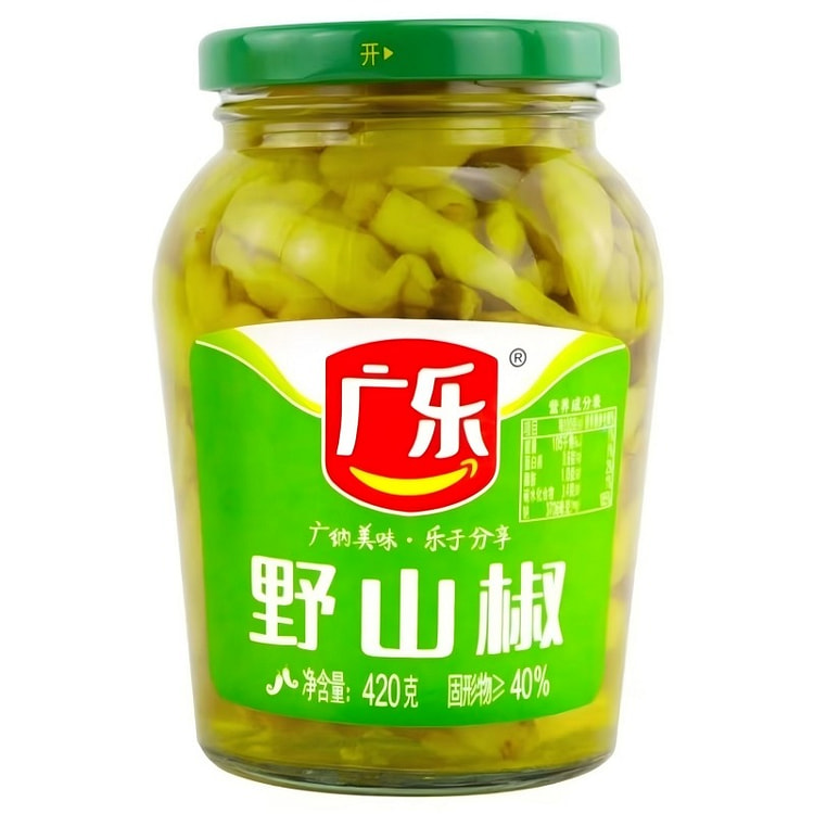 广乐四川特产小米辣泡椒自制野山椒剁椒泡菜420g