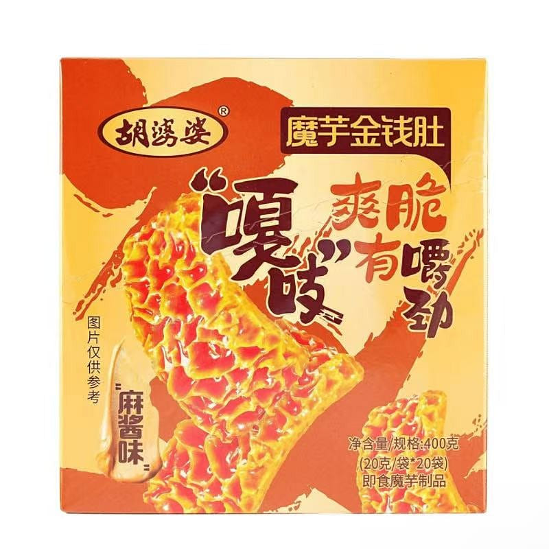 胡婆婆 魔芋金钱肚 麻酱味 20袋入 400 克