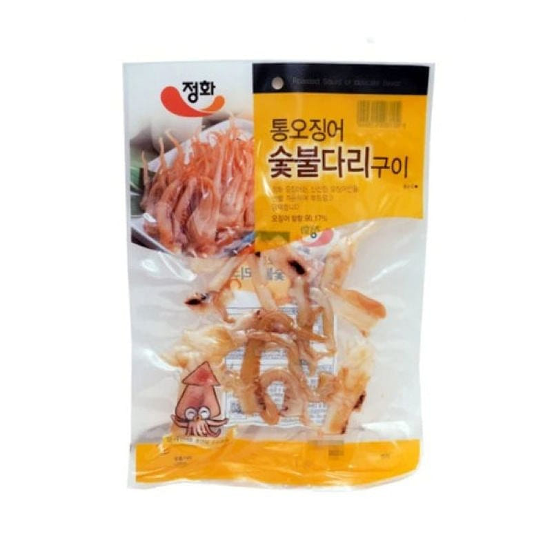 Junghwa Foods Charcoal Grilled Whole Squid Legs 45 g