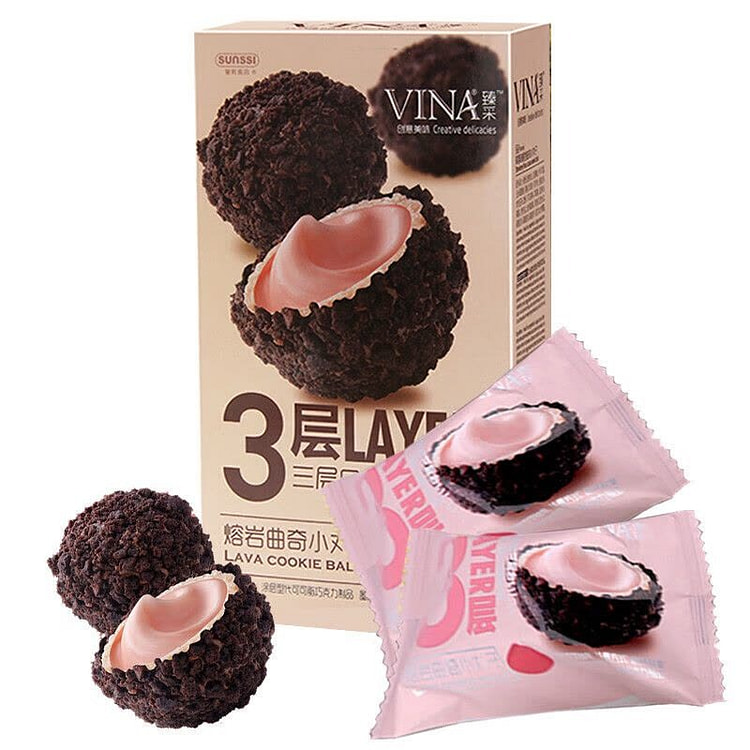 法丽兹 臻采 熔岩曲奇小丸子 草莓味 100 克