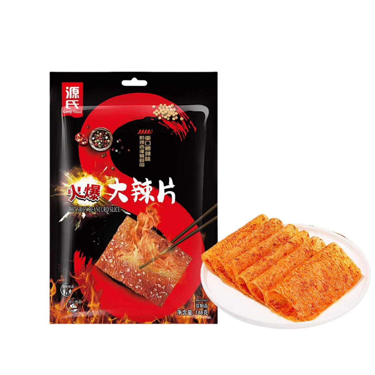 Genji Hot Spicy Slices Heavy Spicy 1 Bag 148 g