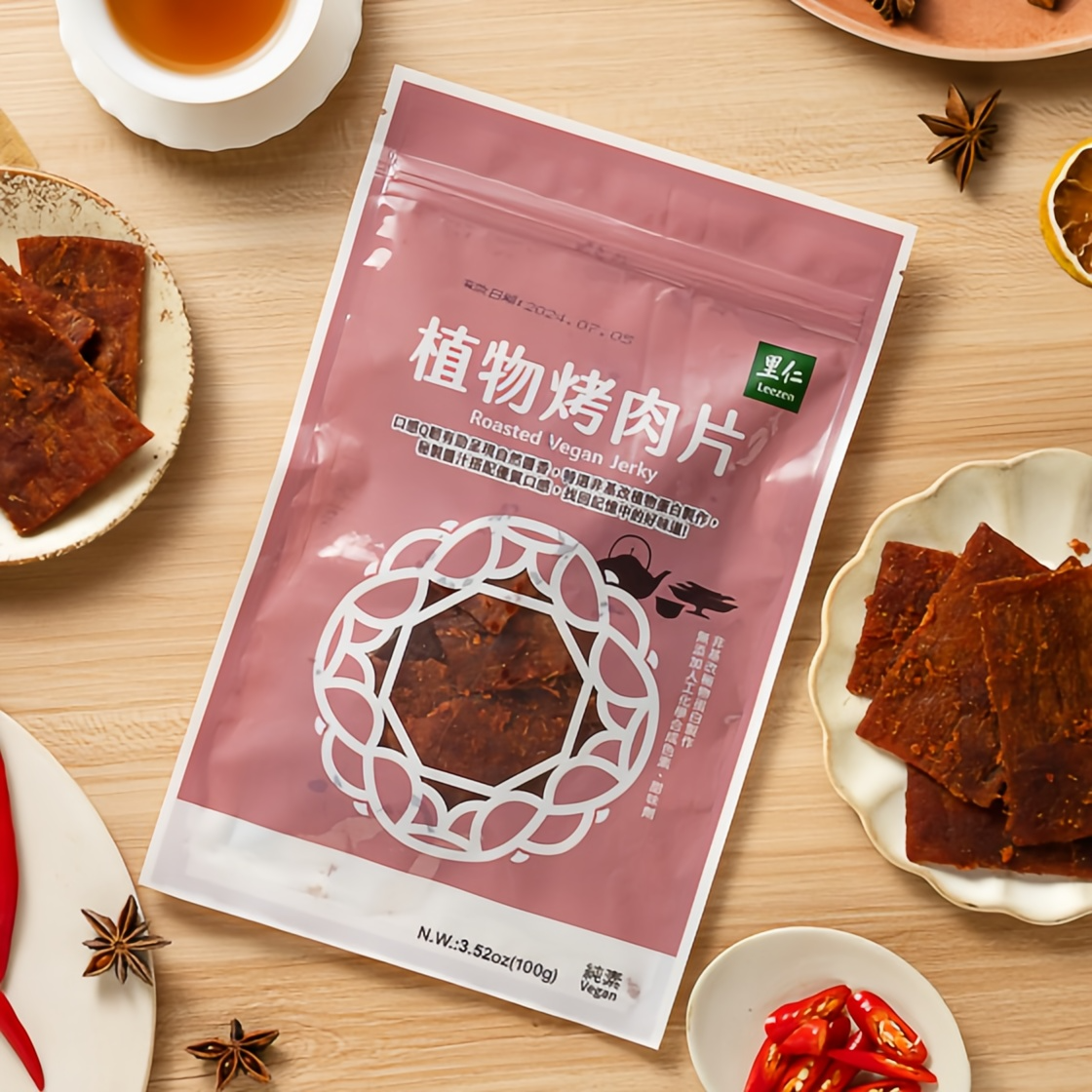 植物烤肉片 1 份