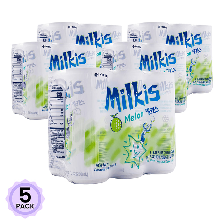 Soda Sữa Chua Vị Dưa Lưới Lotte 250 ml*6 cans*5 pack