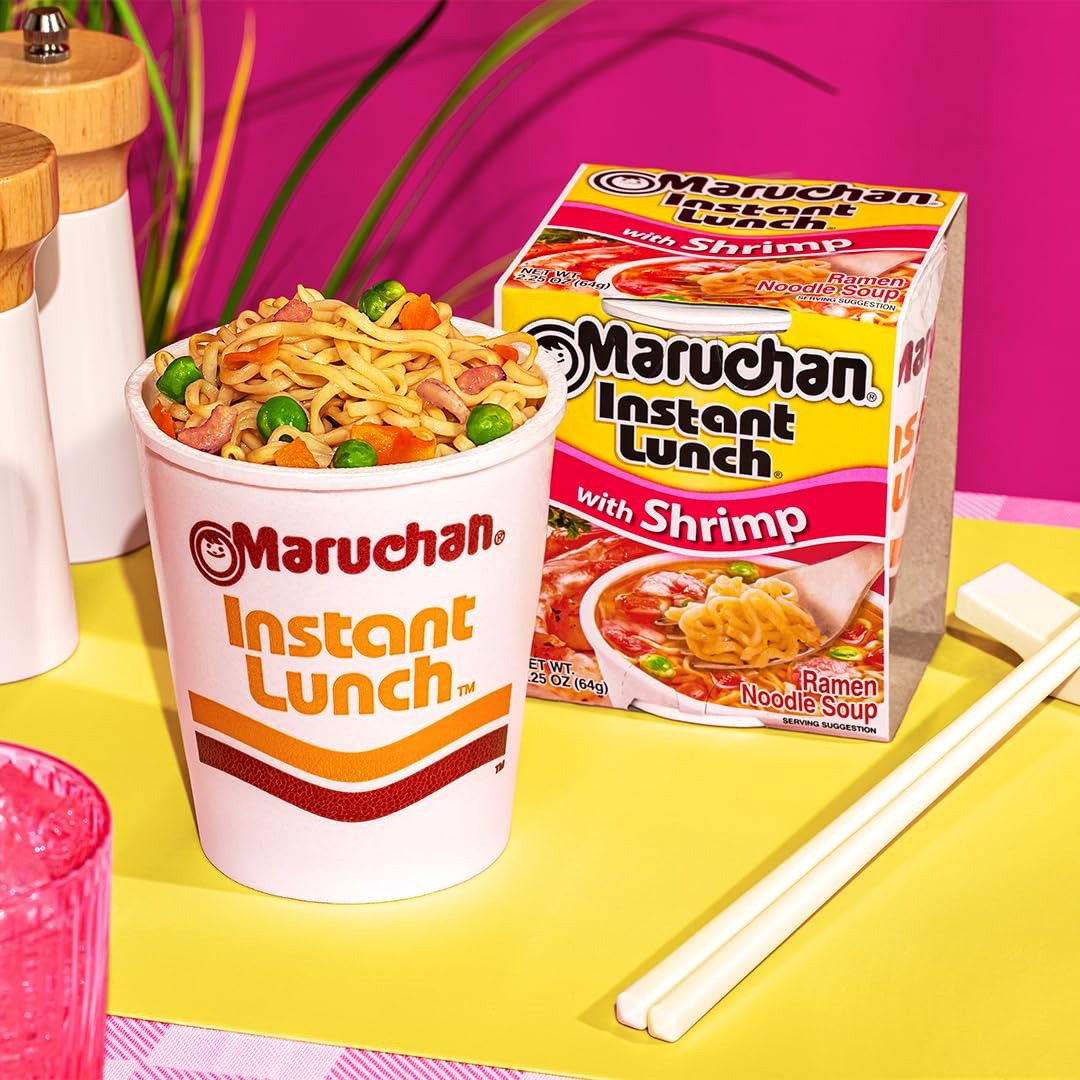12PCS Maruchan Instant Lunch Shrimp, Ramen Noodle - Weee!