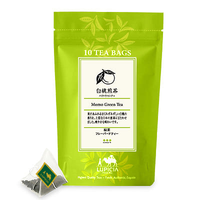 Lupicia White Peach Green Tea Bags 10pcs 1 each