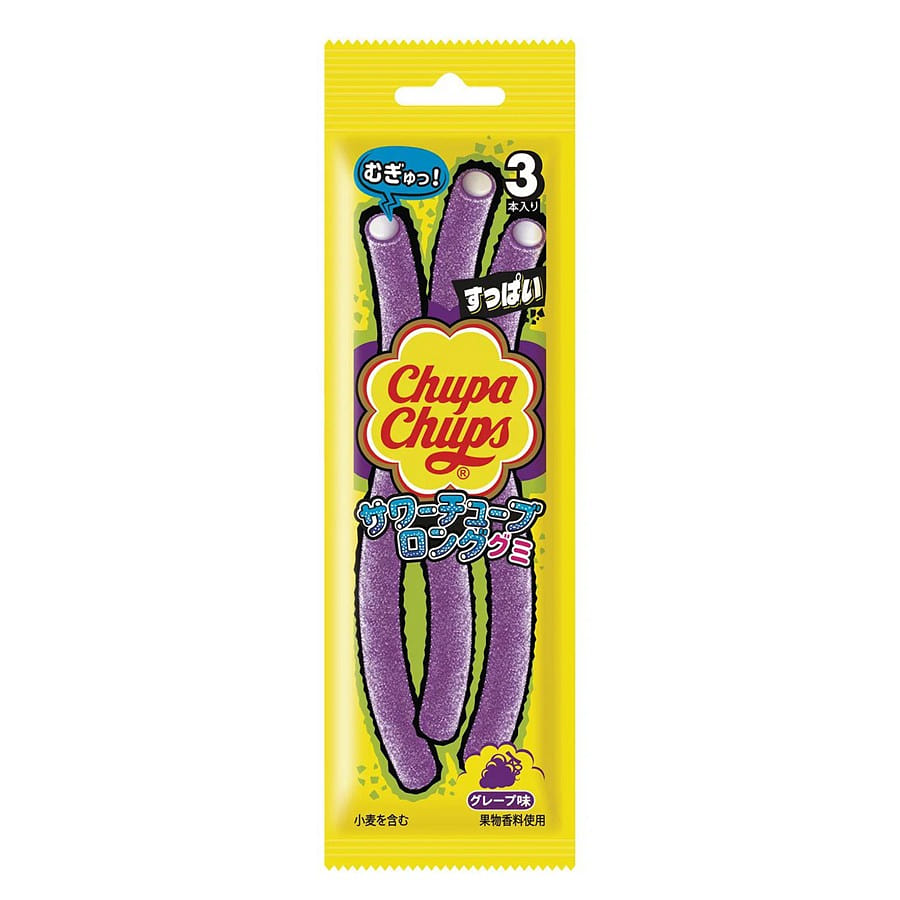 Kracie Foods Chupa Chups Sour Tube Long Gummy 24 g