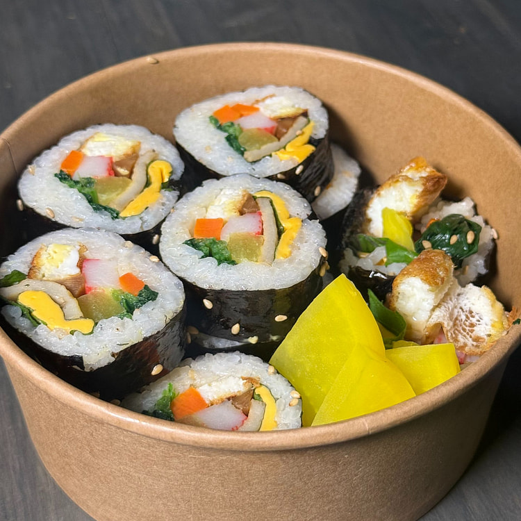 Korean Cheese & Crab Stick Gimbap 2 Rolls 1 each