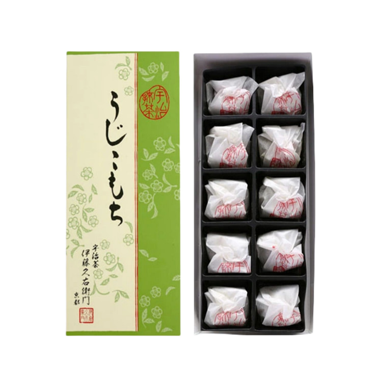 日本 伊藤久右卫门 抹茶老铺 伊藤久右衛門 抹茶核桃馅大福饼 10个入
