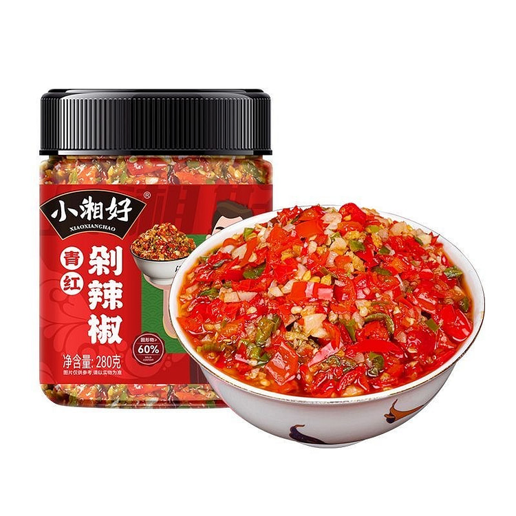 青红辣椒酱 湖南特产  开瓶即食 1瓶 280 克
