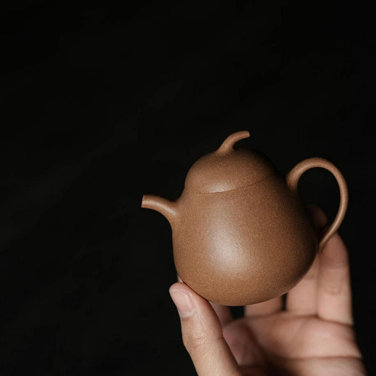 "Eggplant" Style Duanni Zisha Clay Teapot 1 each