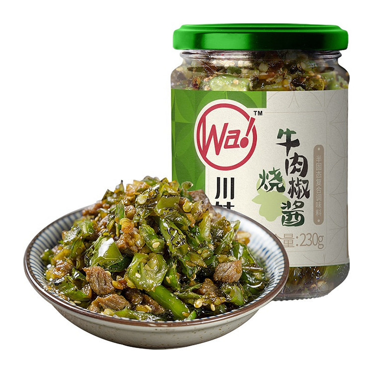 川娃子调味料 烧椒牛肉酱 下饭菜拌饭拌面酱 辣椒酱