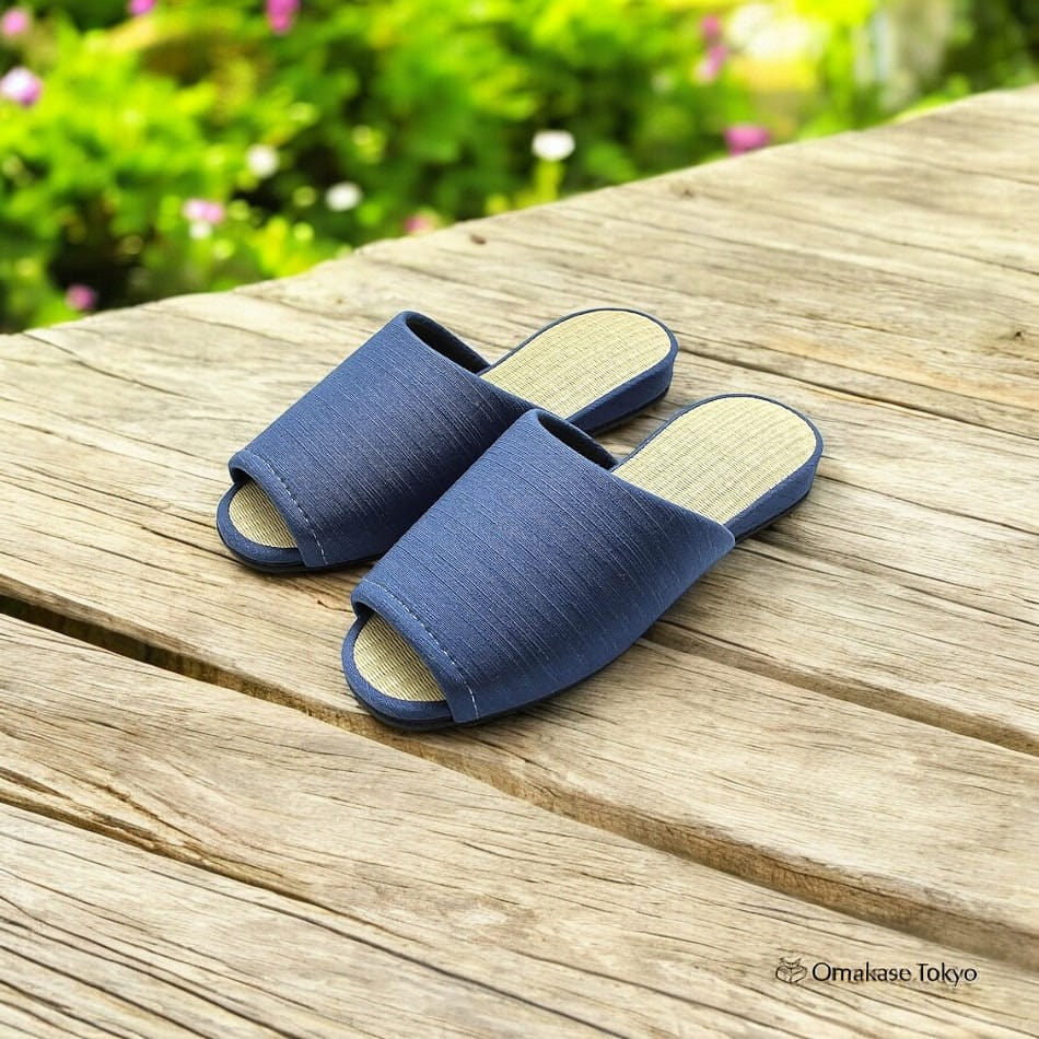 [MOON ROOM] Tatami Slippers- Blue M 200 g