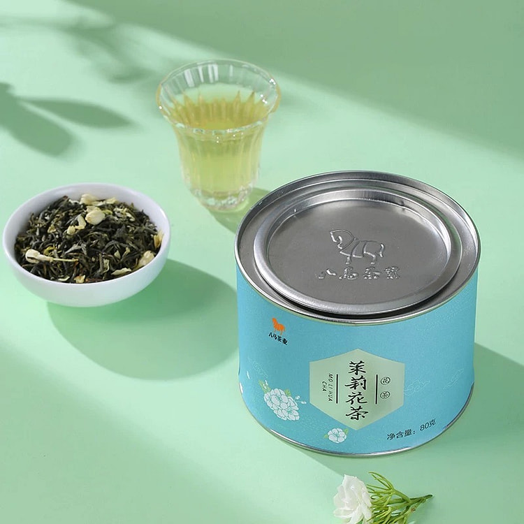 【八马】茉莉花高山绿茶 横县茉莉花散茶1罐 80 克